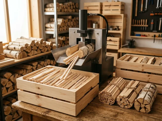 Колка дров на мелкую фракцию для растопки в Яковлевском